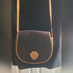 Ted Lapidus Women's Handbag Multicolor Leather Monogram Satchel Made in France